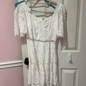 mini white Saylor dress